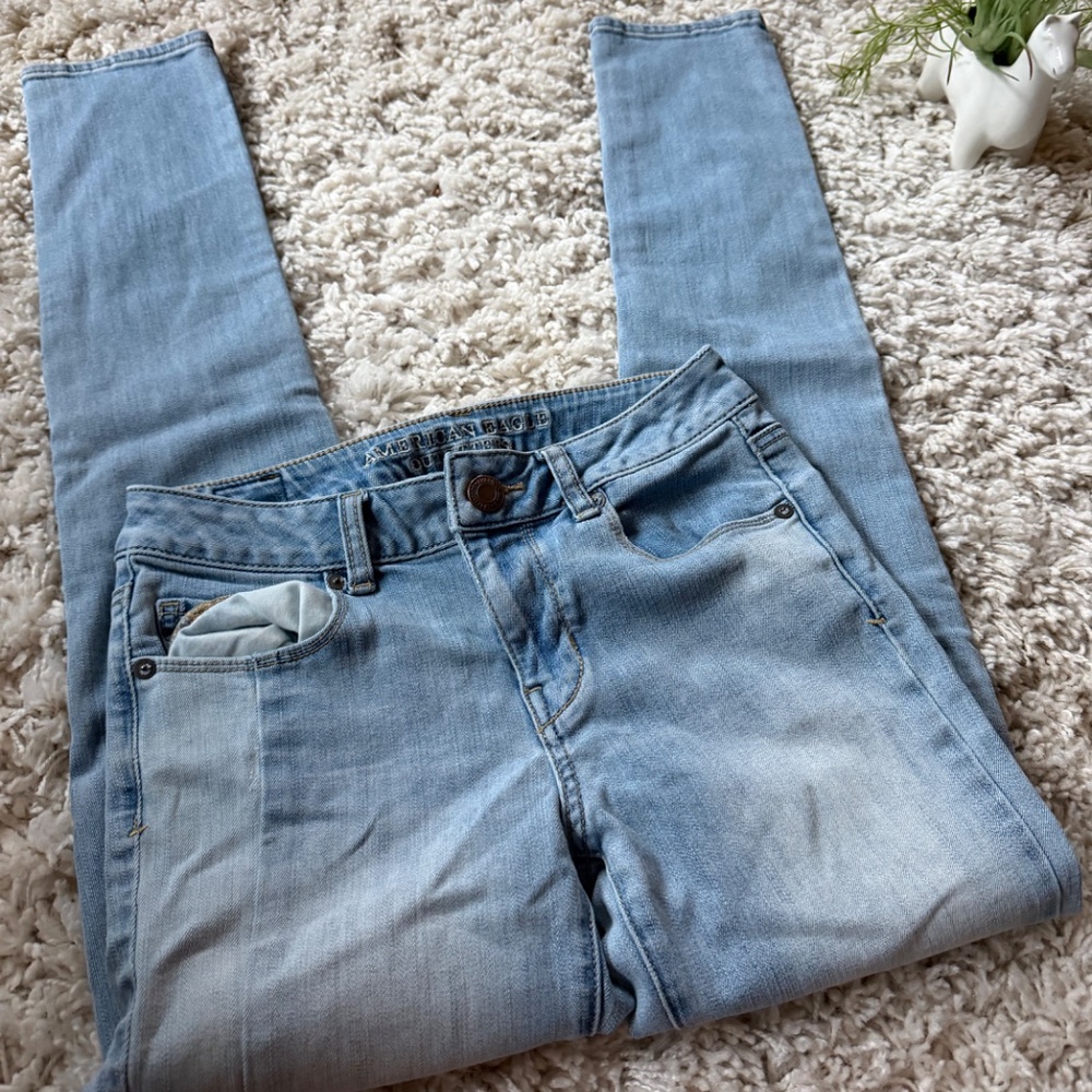 Chic Trendy American Eagle, Patchwork Size 2 Skin… - image 8